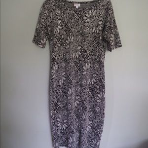 LuLaRoe Julia - Black/White Floral
